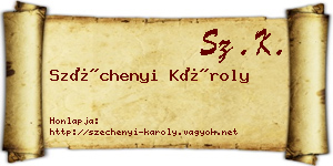 Széchenyi Károly névjegykártya